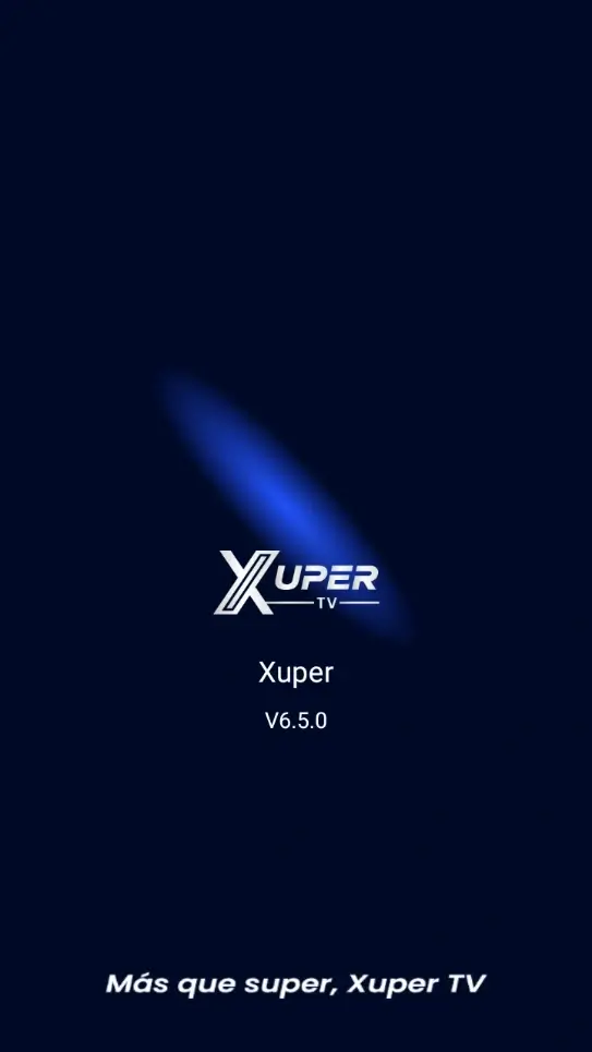 Pantalla de inicio de la app Xuper TV - Sucesor oficial de Magis TV